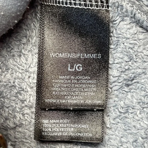 The North Face Women's Large Gray Pink Cancer Awareness Fleece Jacket Zip - Picture 4 of 11